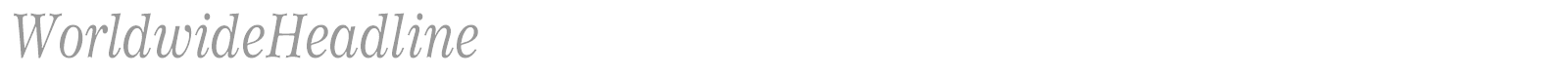 WorldwideHeadline font preview